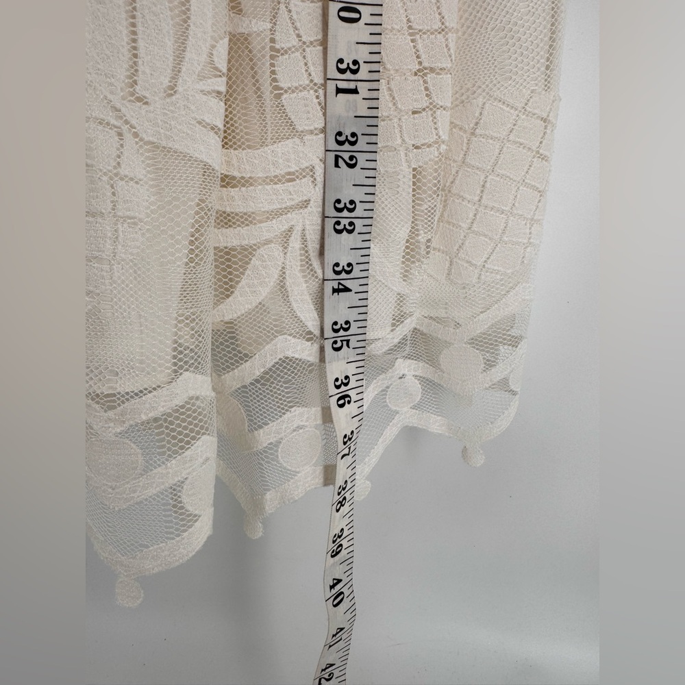 Anthropology White Pineapple Dress Sz. 4 - Picture 9 of 10